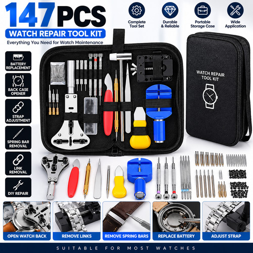 147pcs watch repair tool kit - repair,