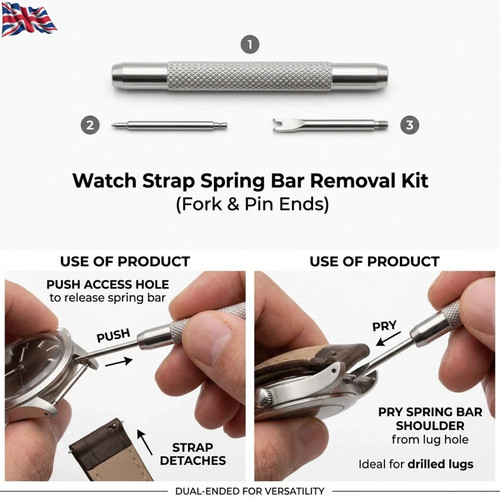 Watch strap spring - spring, bar